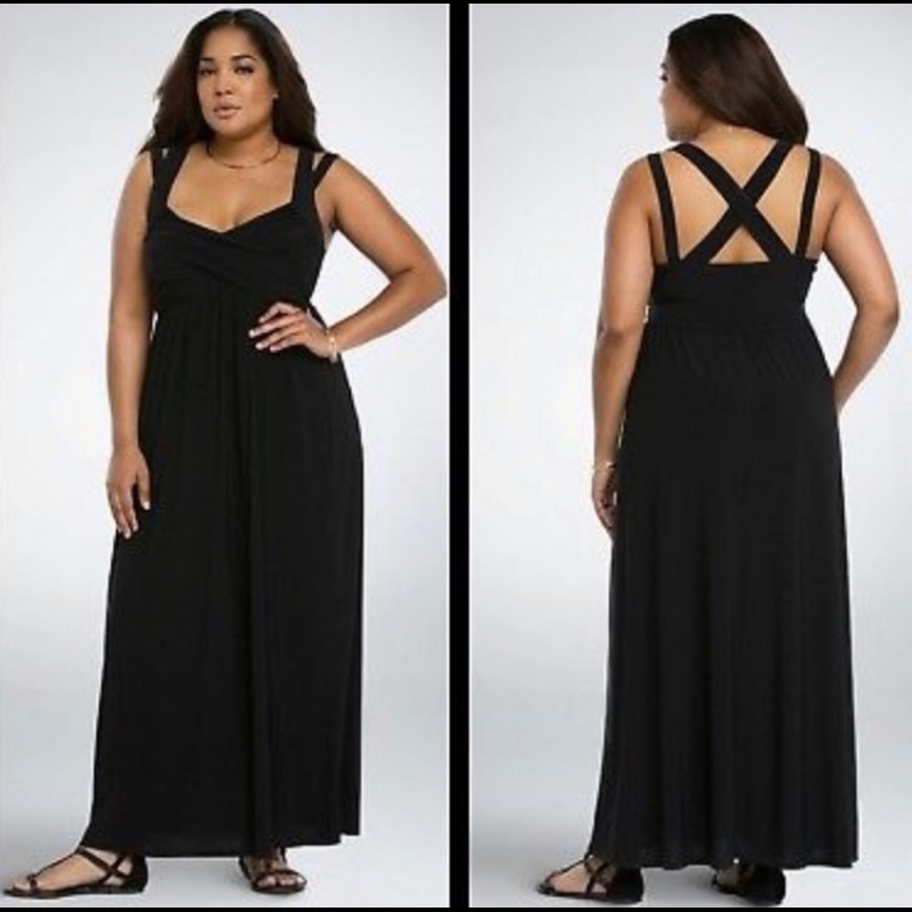 Torrid Black Maxi Dress Size 4